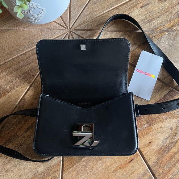 Zadig & Voltaire Monogram BLACK Patterned Belt Bag - Picture 6 of 11